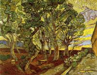 Gogh, Vincent van - Corner of the Asylum and the Garden with a Heavy,Sawn-off Tree